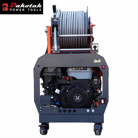 2900PSI High Pressure Sewer Jet Machine 9GPM 19HP Household Drain Residential Pipeline Washing Equipment