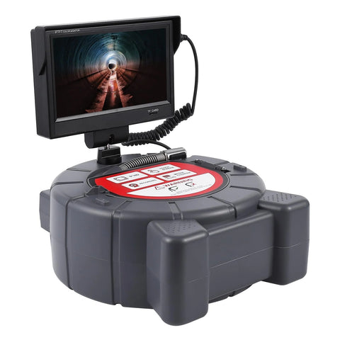 Free Ridgid Scout With Maxi Reel Sewer Inspection Camera with 512Hz Locator, 165ft Self-Leveling Snake Camera, 9" Touch HD Screen, DVR, Adjustable LEDs, 16GB SD Card, IP68 Waterproof for Sewer and Drainage Pipes -165ft