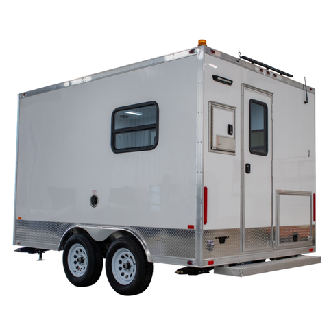 Sewer Crawler & CCTV Pipe Inspection Crawler Trailer 8' x 12' Closed Circuit TV Trailer With IBEX Sewer Inspection Crawler System.