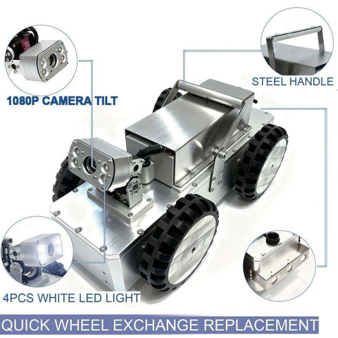 MPE Galaxy Crawler Pipeline Inspection Crawler - Industrial Robotic Pipe Camera, Anti-Slip 6-Wheel Drive, Explosion-Proof