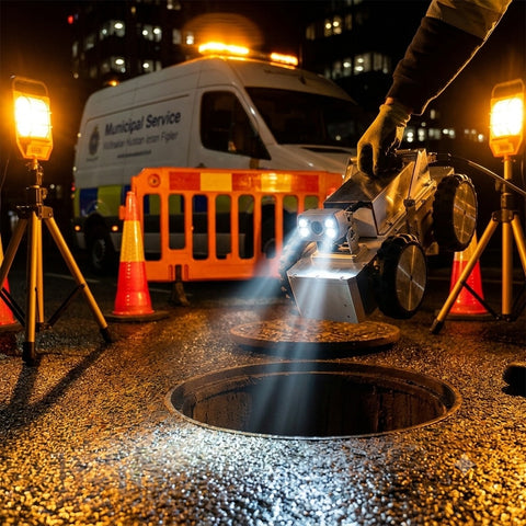 MPE Galaxy Crawler Pipeline Inspection Crawler - Industrial Robotic Pipe Camera, Anti-Slip 6-Wheel Drive, Explosion-Proof