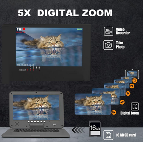 230 ft Sewer Camera with Free Locator, Self-Leveling Sewer Camera 512Hz Sonde Meter Counter, Built-in Microphone & Speaker, 1080P 10" IPS Monitor, IP68 Waterproof Pipe Inspection Camera with DVR