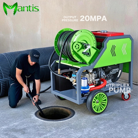 Heavy Duty Commercial Drain Cleaner 20Mpa Pipe Sewer Cleaning Dredging Machine Gasoline High Pressure Washer (Copy) (Copy) (Copy) (Copy)