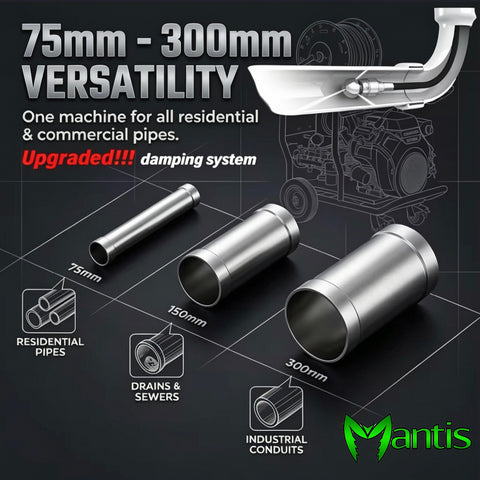 4350Psi 35L/min Gasoline Sewer Cleaning Machine 50M Hose Industrial High Pressure Drain Pipe Jetter for Stubborn Blockages (Copy)