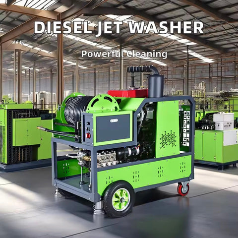 58Hp Four-Cylinder Diesel Engine High Pressure Water Jet Pipe Pipeline Sewer Sewage Cleaning Machine (Copy)