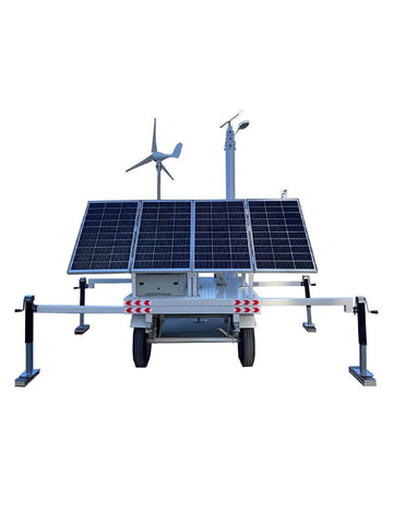 Mobile Solar Generator Trailer | Off-Grid Power Supply with Lithium Battery & Solar Panels