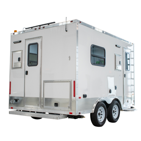 Sewer Crawler & CCTV Pipe Inspection Crawler Trailer 8' x 12' Closed Circuit TV Trailer With IBEX Sewer Inspection Crawler System.