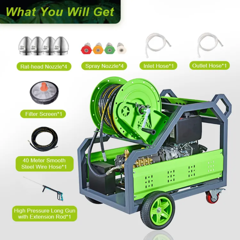 Industrial Sewer Cleaning Equipment Petrol High Water Pressure Washer Drain Cleaner Heavy Duty (Copy)