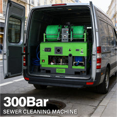 Jetter Skid - Van, Truck or Trailer Mounted Two-Cylinder Gasoline Engine High-Pressure Sewer Cleaning Machine With Remote Controls