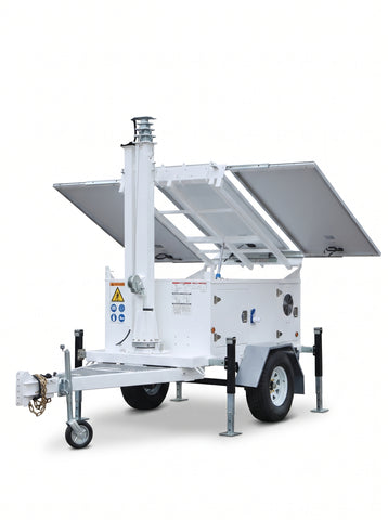 Mobile Power USA - CCTV Mobile Solar Security Trailer | Easy-Operate CCTV Camera System with MPPT
