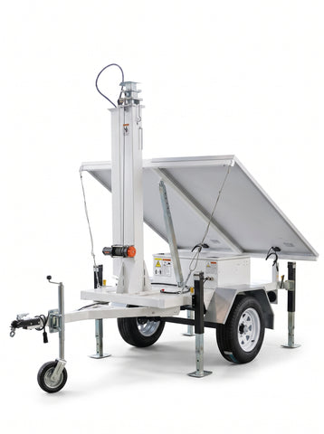 Mobile Power USA - CCTV Mobile Solar Security Trailer | Easy-Operate CCTV Camera System with MPPT
