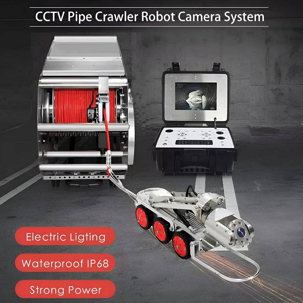 CCTV Pipe Inspection Crawler Trailer 8' x 12' Closed Circuit TV Traile ...