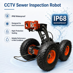 Dakotah Power Tools Cobra DC-300 Sewer Pipe Inspection Crawler Camera & Robotic Pipeline Inspection Robot