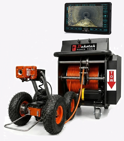 Dakotah Power Tools Cobra DC-300 Sewer Pipe Inspection Crawler & Pipeline Inspection Robot