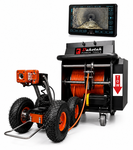 Dakotah Power Tools Cobra DC-300 Sewer Pipe Inspection Crawler & Pipeline Inspection Robot