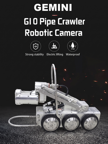 Gemini II Robotic Mainline Crawler Robot Crawler System With Full Pan and Tilt and Rotational Zoom Camera. (Copy)