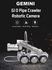 Gemini II Robotic Mainline Crawler Robot Crawler System With Full Pan and Tilt and Rotational Zoom Camera.