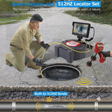 Free Ridgid Scout With Maxi Reel Sewer Inspection Camera with 512Hz Locator, 165ft Self-Leveling Snake Camera, 9" Touch HD Screen, DVR, Adjustable LEDs, 16GB SD Card, IP68 Waterproof for Sewer and Drainage Pipes -165ft