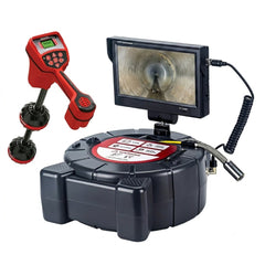 Free Ridgid Scout With Maxi Reel Sewer Inspection Camera with 512Hz Locator, 165ft Self-Leveling Snake Camera, 9" Touch HD Screen, DVR, Adjustable LEDs, 16GB SD Card, IP68 Waterproof for Sewer and Drainage Pipes -165ft