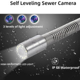 Free Ridgid Scout With Maxi Reel Sewer Inspection Camera with 512Hz Locator, 165ft Self-Leveling Snake Camera, 9" Touch HD Screen, DVR, Adjustable LEDs, 16GB SD Card, IP68 Waterproof for Sewer and Drainage Pipes -165ft