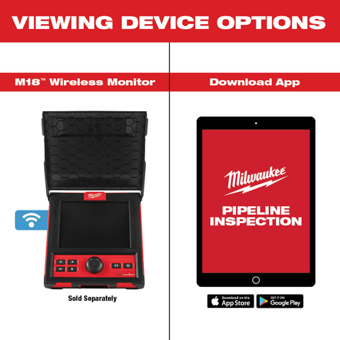 Milwaukee M-18 200' Pipeline Inspection System