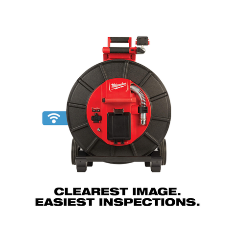 Milwaukee M18 18-Volt Lithium-Ion Cordless 200 ft. Sewer Camera Inspection System Image Reel Kit w/M12 Pipeline Locator Kit (2-Tool)