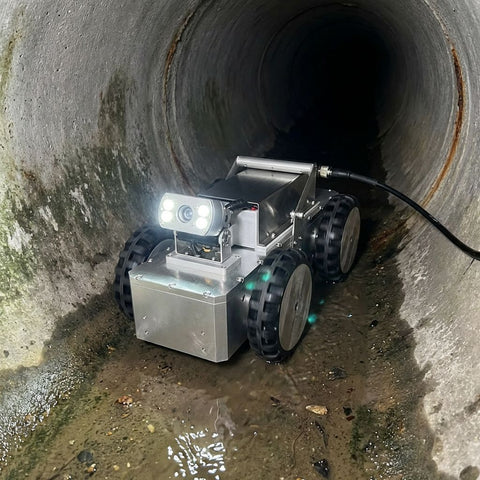 MPE Galaxy Crawler Pipeline Inspection Crawler - Industrial Robotic Pipe Camera, Anti-Slip 6-Wheel Drive, Explosion-Proof