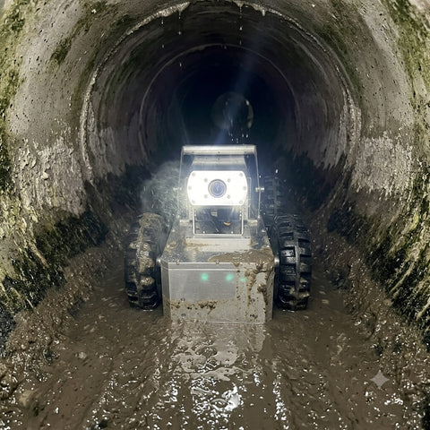 MPE Galaxy Crawler Pipeline Inspection Crawler - Industrial Robotic Pipe Camera, Anti-Slip 6-Wheel Drive, Explosion-Proof