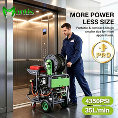 4350Psi 35L/min Gasoline Sewer Cleaning Machine 50M Hose Industrial High Pressure Drain Pipe Jetter for Stubborn Blockages (Copy) (Copy)