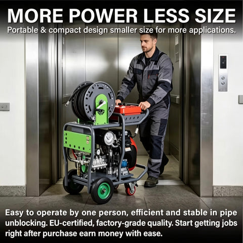 3625Psi Gasoline Sewer Jetter 27HP  High Pressure Pipe Cleaning Machine for 75-300mm Drains (Copy) (Copy)