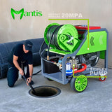 2900PSI 27HP Powerful Dual-Cylinder Diesel Pipe Dredging Machine Drain Pipe Cleaner Machine Sewer Jet Machine