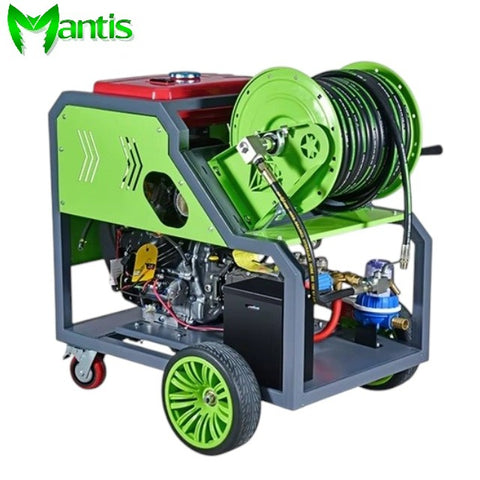 2900PSI 27HP Powerful Dual-Cylinder Diesel Pipe Dredging Machine Drain Pipe Cleaner Machine Sewer Jet Machine
