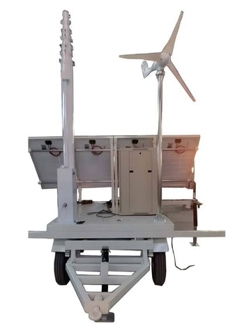 Mobile Power USA - Mobile Solar Generator Trailer | Off-Grid Power Supply with Lithium Battery & Solar Panels
