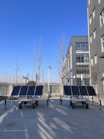 Mobile Power USA - Mobile Solar Generator Trailer | Off-Grid Power Supply with Lithium Battery & Solar Panels