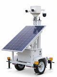 Mobile Solar Power Trailer | 1300W Off-Grid Energy System & 30ft Mast | 15-30ft Telescopic Mast Power Station