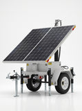 Mobile Solar Power Trailer | 1300W Off-Grid Energy System & 30ft Mast | 15-30ft Telescopic Mast Power Station