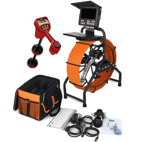 FREE RIDGID SCOUT LOCATOR WITH PURCHASE OF V-SNAKE SELF LEVELING SEWER CAMERA WITH PUSH CABLE VIDEO SYSTEM 512Hz SONDE & 135 ft. CABLE