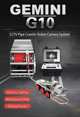 Gemini II Robotic Mainline Crawler Robot Crawler System With Full Pan and Tilt and Rotational Zoom Camera. (Copy)
