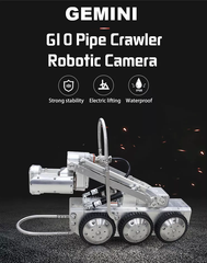 Gemini II  Robotic Mainline Crawler System Robot Pipe Crawler With Full Pan and Tilt and Rotational Zoom Camera.  650 ft of Cable